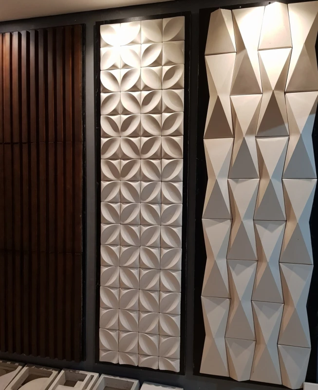 revestimento 3d parede sala