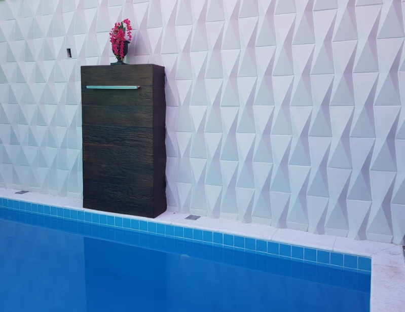 revestimento alto relevo branco