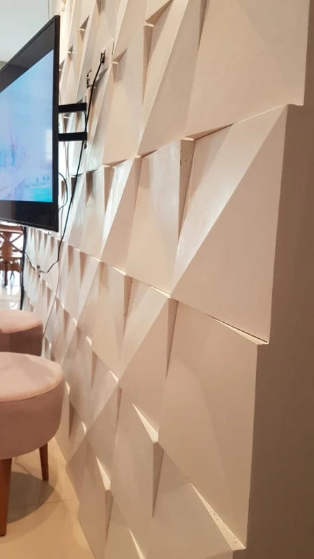 revestimento parede alto relevo